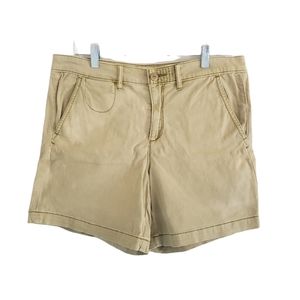 CHINO by ANTHROPOLOGIE Relaxed Midi Light Green Shorts Size 28